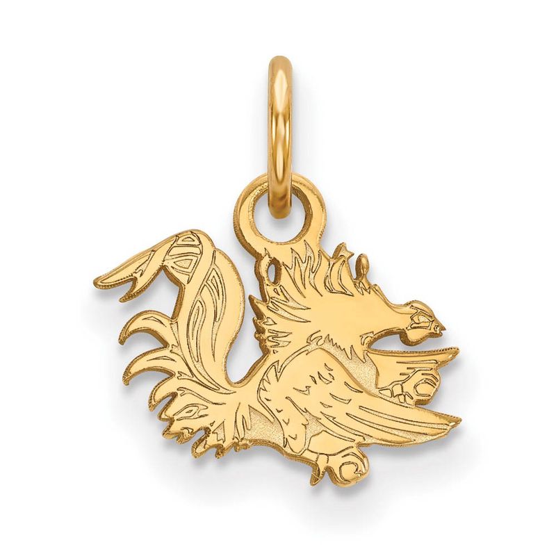 14k Yellow Gold South Carolina Xs (Tiny) Charm Or Pendant